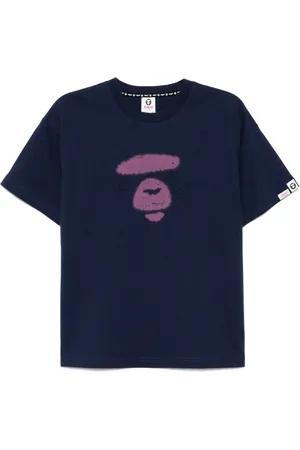 A Bathing Ape T-Shirt mit Moonface-Logo