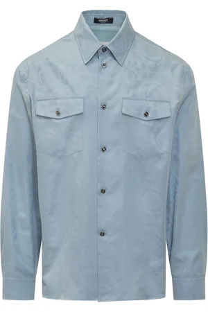 VERSACE Jeanshemd aus Barocco-Jacquard