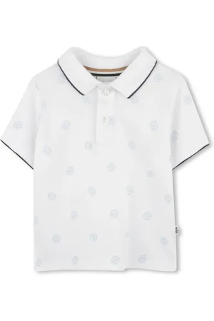 HUGO BOSS Poloshirt mit Monogramm-Print