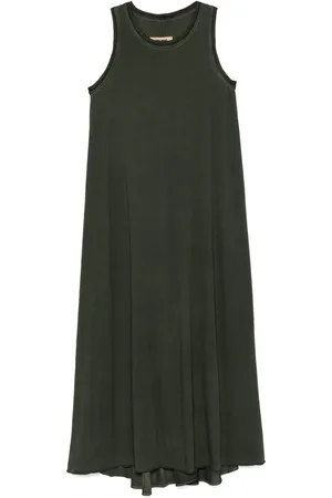 UMA WANG Maxikleid mit Rundhalsausschnitt