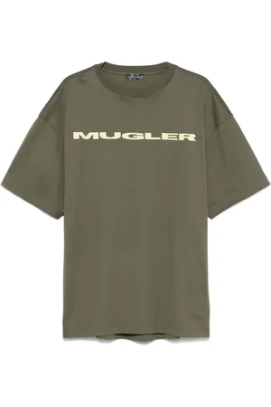 MUGLER T-Shirt mit Logo-Applikation