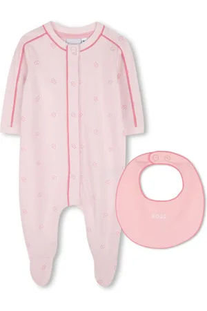 HUGO BOSS Set aus Pyjama und Lätzchen mit Logo