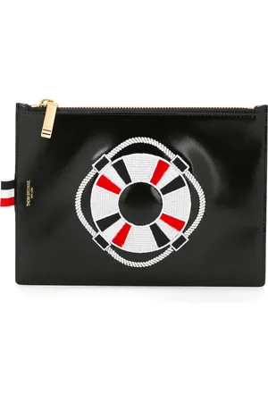 Thom Browne Clutch mit Stickerei