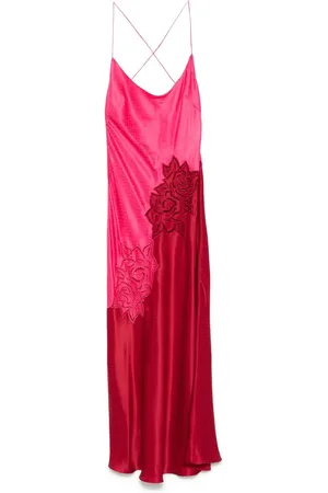 Roberto Cavalli Maxikleid mit perforierter Rose