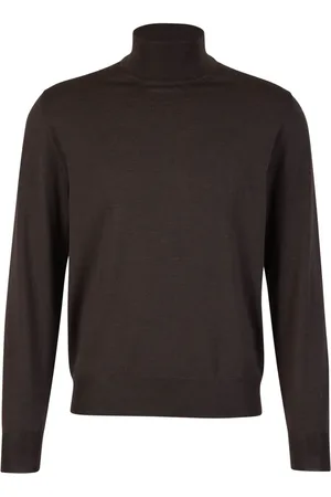 CANALI Wollpullover mit Stehkragen