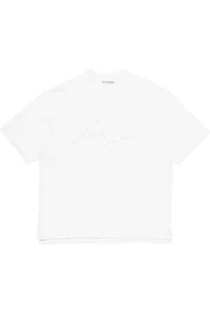 Acne Studios T-Shirt mit Logo-Stickerei