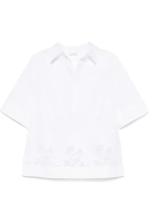 P.A.R.O.S.H. Bluse mit Blumenstickerei