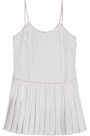 Thom Browne Gestreiftes Minikleid mit Falten