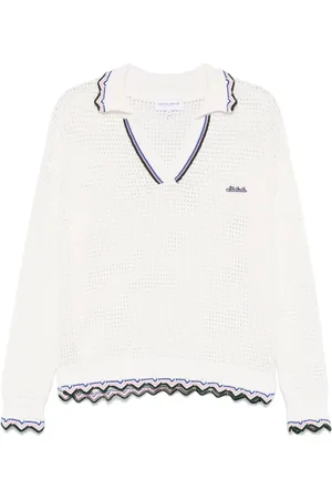 Maison Labiche Pullover mit Lochstrickmuster