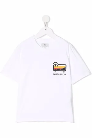 Woolrich T-Shirt aus Bio-Baumwolle mit Logo-Print