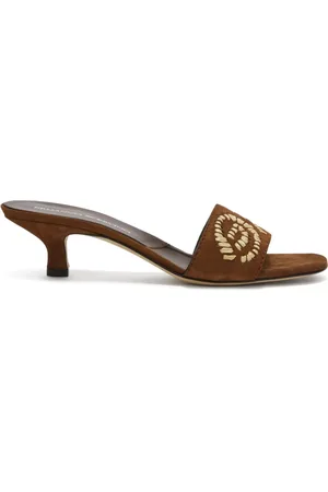 ERMANNO SCERVINO Mules mit Blumenstickerei 40mm