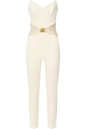 Elisabetta Franchi Krepp-Jumpsuit mit Schleifendetail