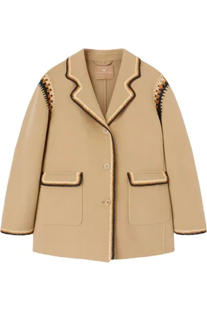 ERMANNO SCERVINO Jacke mit Raffiabast-Profilen