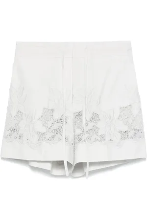 P.A.R.O.S.H. Shorts mit Blumenstickerei