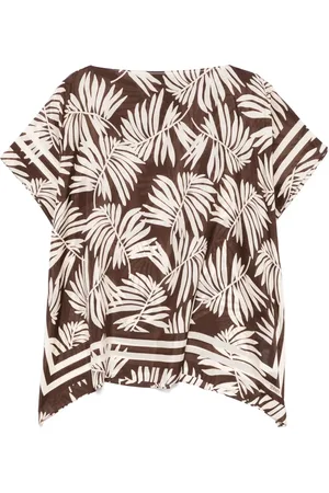 SEVENTY BY SERGIO TEGON Bluse mit Blatt-Print