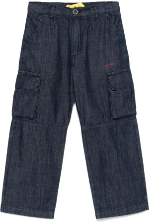 OFF-WHITE Diagonal Bookish Cargo-Jeans
