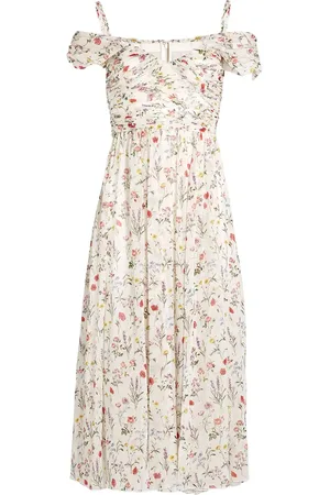Giambattista Valli Georgette-Kleid mit Impressionist-Print