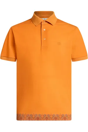 Etro Poloshirt mit Paisley-Besatz