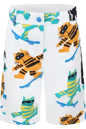 Stella McCartney Shorts mit Katzen-Print