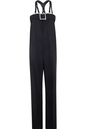 Jean Paul Gaultier Jumpsuit mit Lederdetails