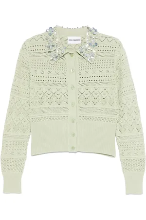 Des Phemmes Cardigan in Lochstrick