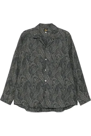 Pins & Needles Jacquard-Hemd mit Paisleymuster