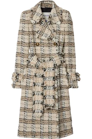 Burberry Karierter Bouclé-Mantel