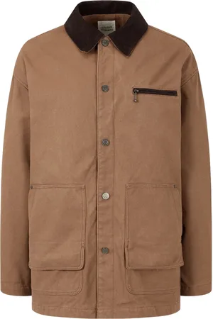 Studio Tomboy Jacke aus Canvas mit Cordkragen