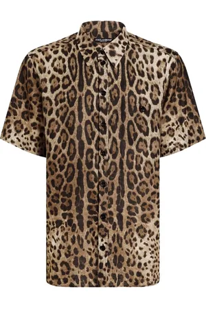 Dolce & Gabbana Hemd mit Leoparden-Print