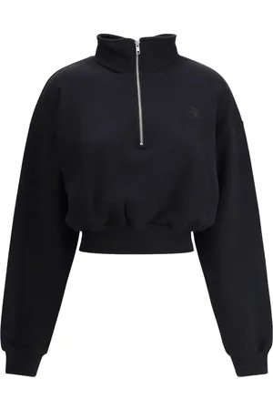ÉTERNE Cropped-Sweatshirt mit Stehkragen