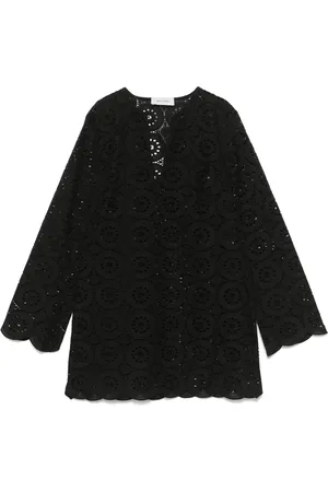 MATTEAU Minikleid mit Lochstickerei
