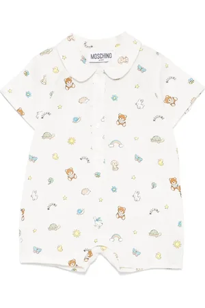 Moschino Kurzer Strampler mit Print