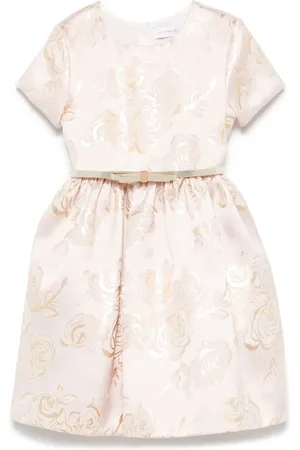 MONNALISA Kleid aus Rosenjacquard