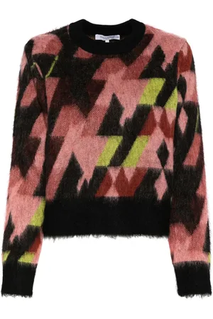 Maison Kitsuné Pullover aus grafischem Jacquard