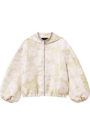 Twin-Set Bomberjacke aus besticktem Jacquard