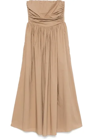 MATTEAU Schulterfreies Maxikleid mit Schnürung
