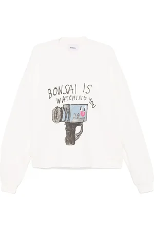 BONSAI Sweatshirt mit grafischem Print