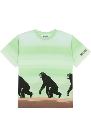Moschino T-Shirt mit Affen-Print