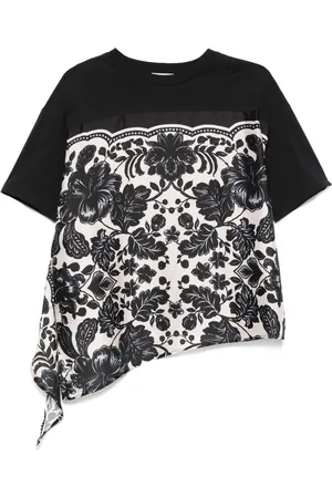 Sandro T-Shirt mit Blumen-Print
