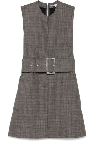 Stella McCartney Minikleid mit Hahnentrittmuster