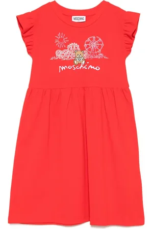 Moschino Kleid mit Logo-Stickerei