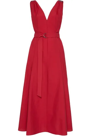 Brunello Cucinelli Midikleid aus Popeline
