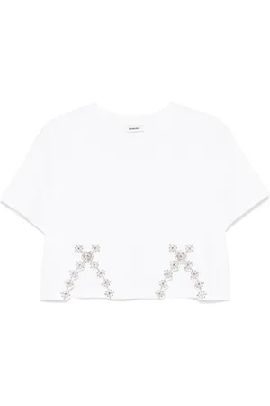 Sandro T-Shirt mit Strassverzierung