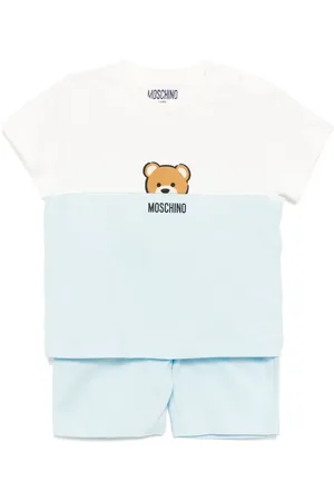 Moschino Strampler-Set mit Logo-Print