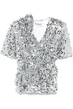 ALMAZ Minikleid mit Paillettengürtel