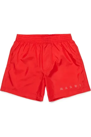 Marni Badeshorts mit Logo-Print