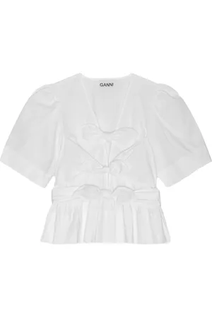 Ganni Bluse mit Schößchen