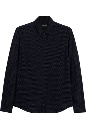 Giorgio Armani Hemd mit Zickzackmuster