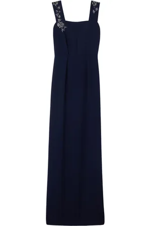 ST. JOHN Kleid mit Blumenapplikation
