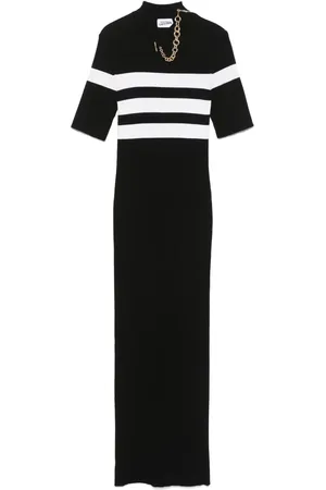 Jean Paul Gaultier Gestreiftes Maxikleid